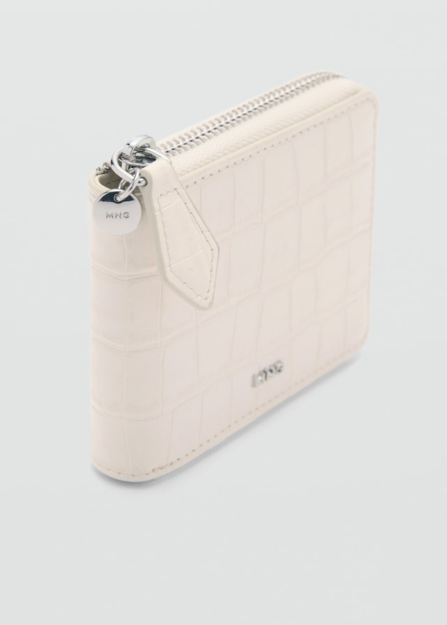 Mango Mini-Brieftasche mit Krokoleder-Effekt Letzter Tag