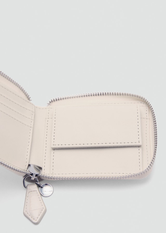 Mango Mini-Brieftasche mit Krokoleder-Effekt Letzter Tag