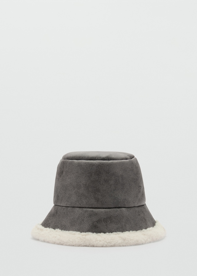 Mango Fischerhut aus Kunstshearling Clearance-Verkauf