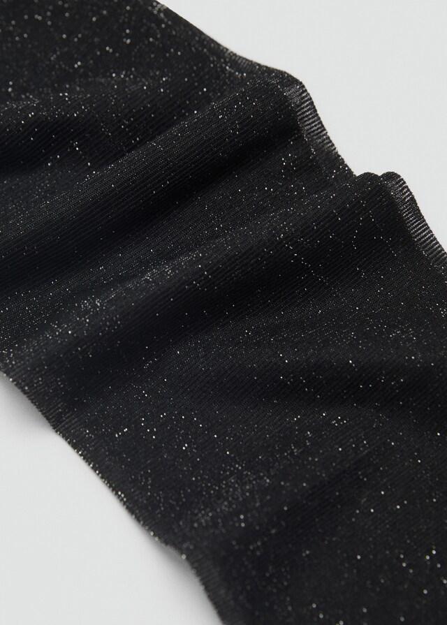 Mango Strumpfhose mit Lurex-Detail Online