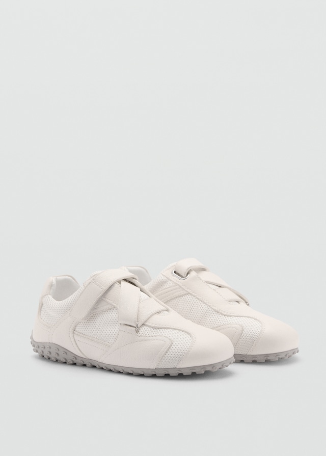 Mango Canvas-Sneakers mit Leder Angebote