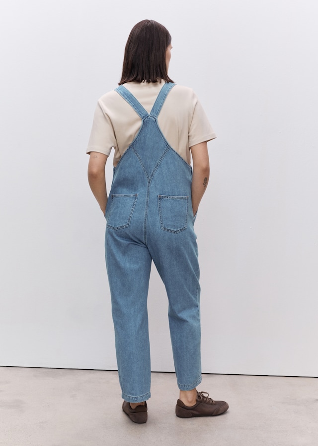 Mango Umstands-Latzhose aus Jeans Fabrikpreis