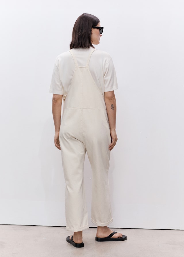 Mango Umstands-Latzhose aus Jeans Sonderangebot