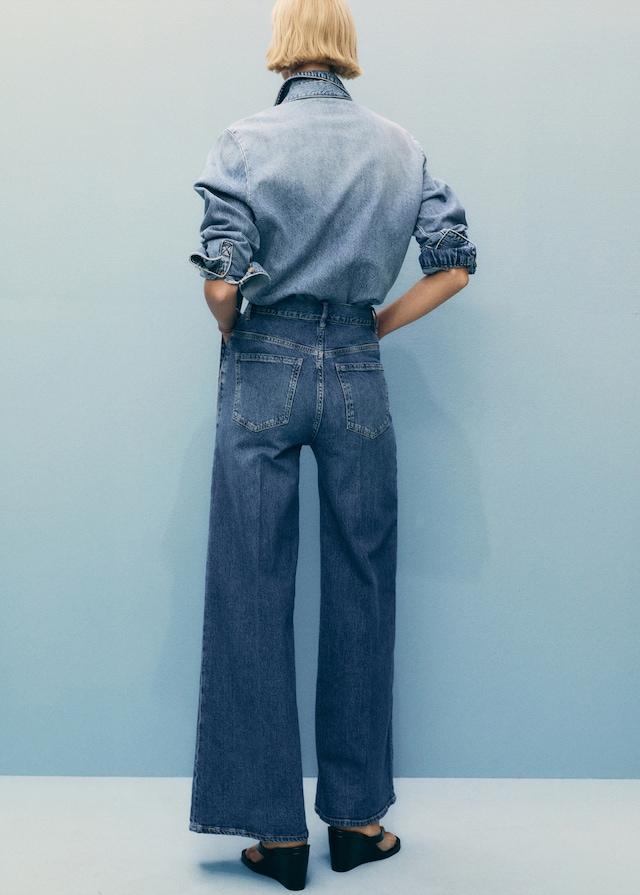 Mango Wideleg-Jeans mit hohem Bund Preisnachlass