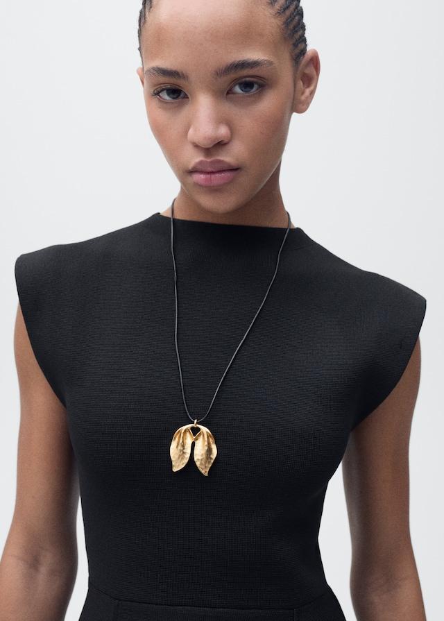 Mango Peplumkleid mit halbhohem Kragen Weihnachtsangebot