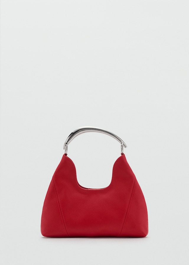 Mango Schultertasche mit Metall-Henkel Neueste Mode