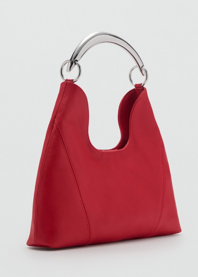 Mango Schultertasche mit Metall-Henkel Neueste Mode