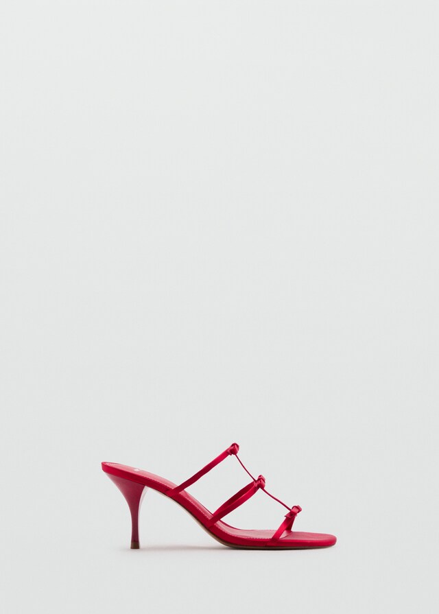 Mango Riemchen-Sandalette mit Schleifendetail