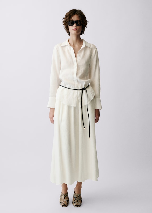 Mango Regular-Fit-Hemd aus Leinen Super Sparpreis