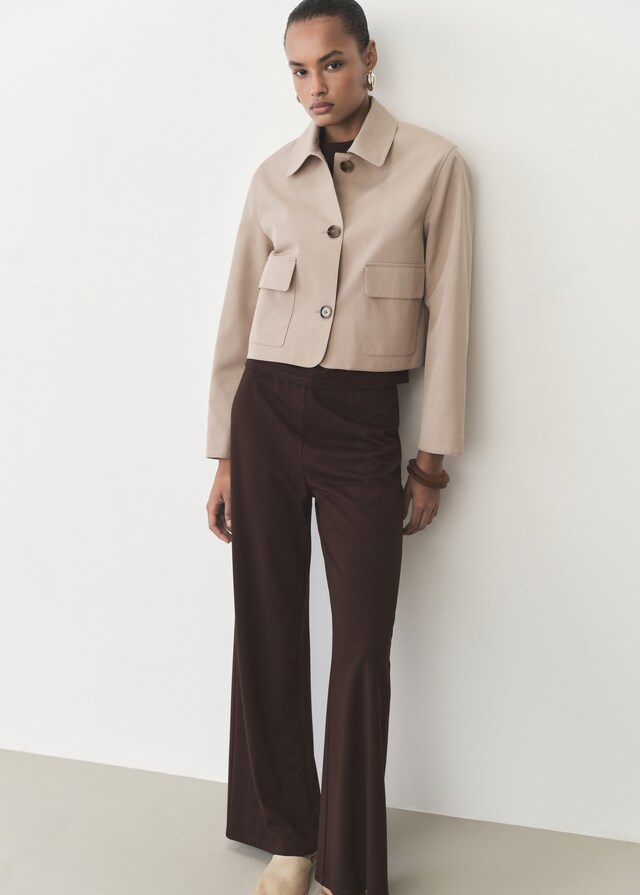 Mango Wideleg-Hose mit Stretchbund Vierteljährliche Förderung