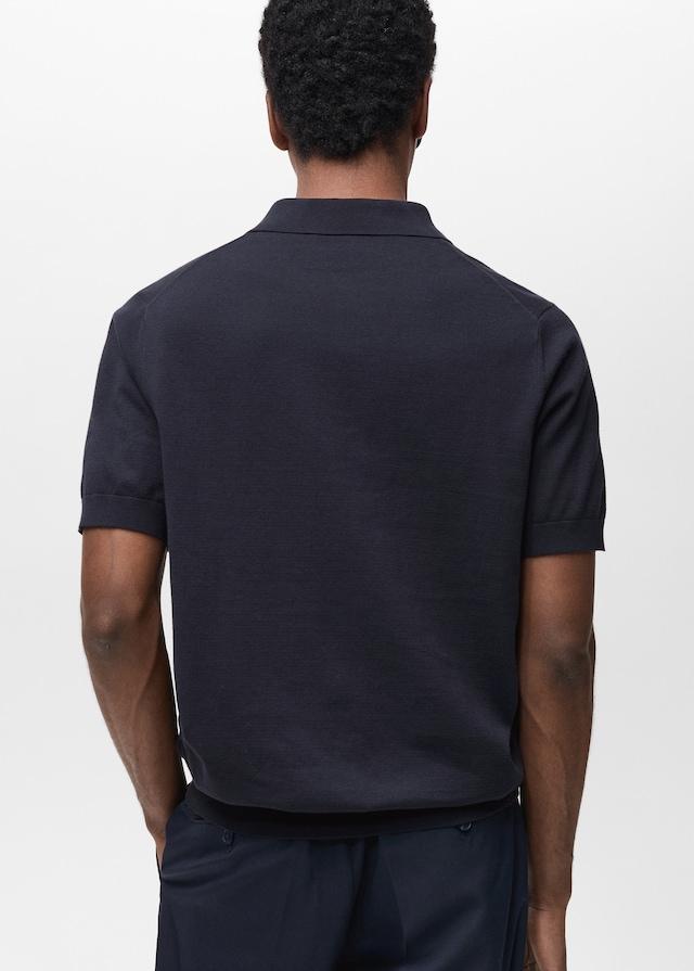 Mango Feinstrick-Poloshirt aus 100 % Baumwolle Speichern exportieren