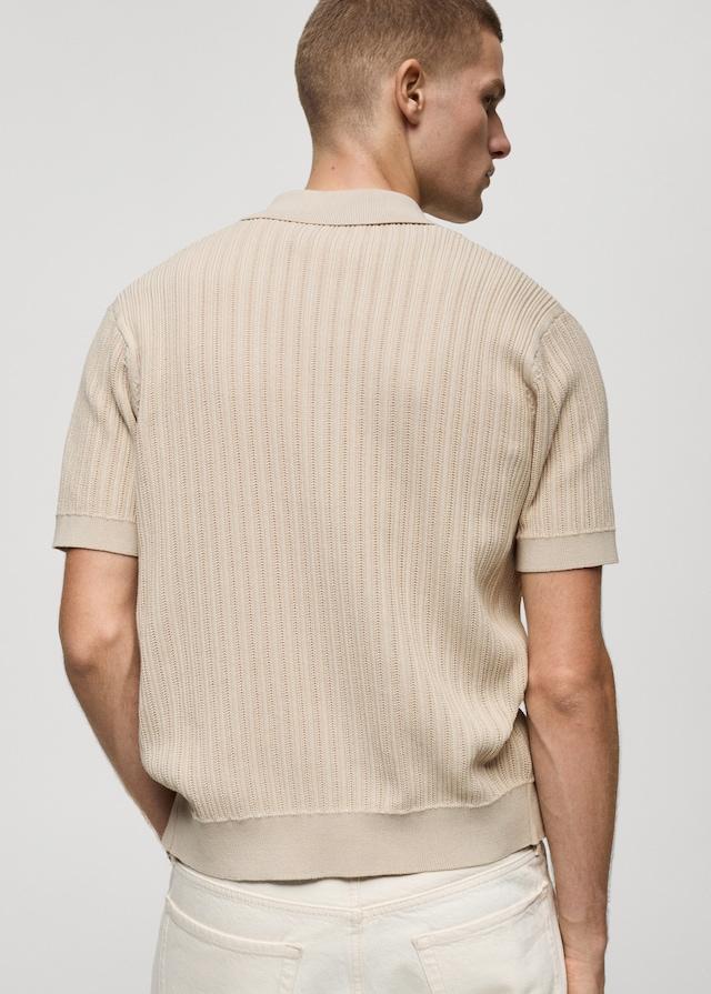 Mango Geknöpftes Poloshirt mit Baumwollstruktur zollfrei