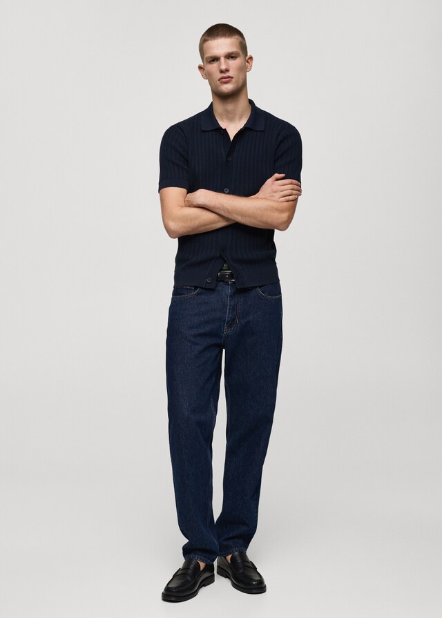 Mango Geknöpftes Poloshirt mit Baumwollstruktur 2025