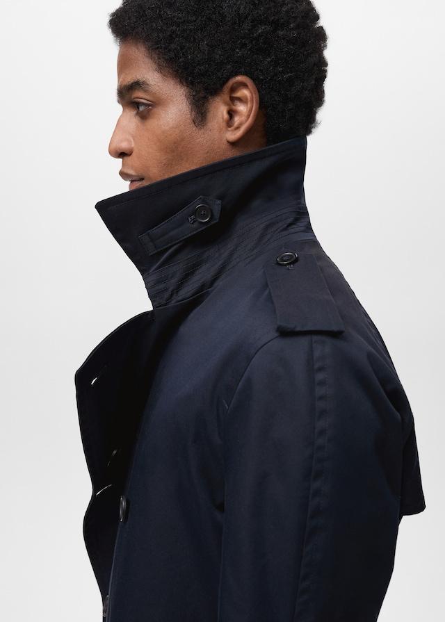 Mango Wasserabweisender Trenchcoat mit Gürtel Online