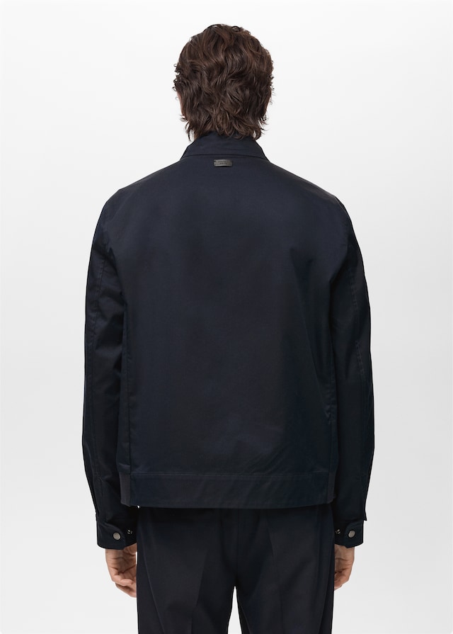 Mango Wasserabweisende Baumwolljacke Outlet