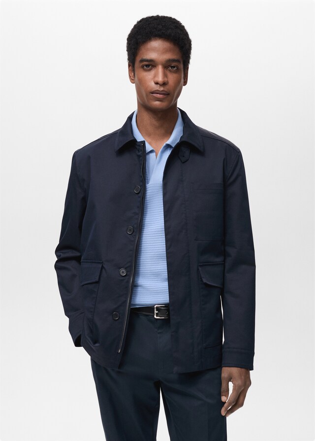 Mango Wasserabweisende Baumwolljacke