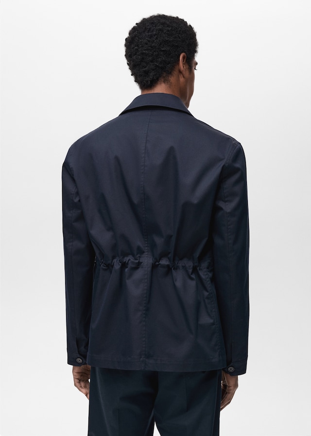 Mango Wasserabweisende Baumwolljacke Auslauf