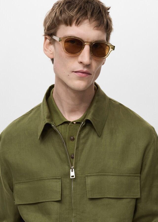 Mango Jacke aus 100 % Leinen mit Taschen Angebote