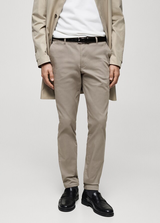 Mango Slim-Fit-Chinohose Barna aus Serge