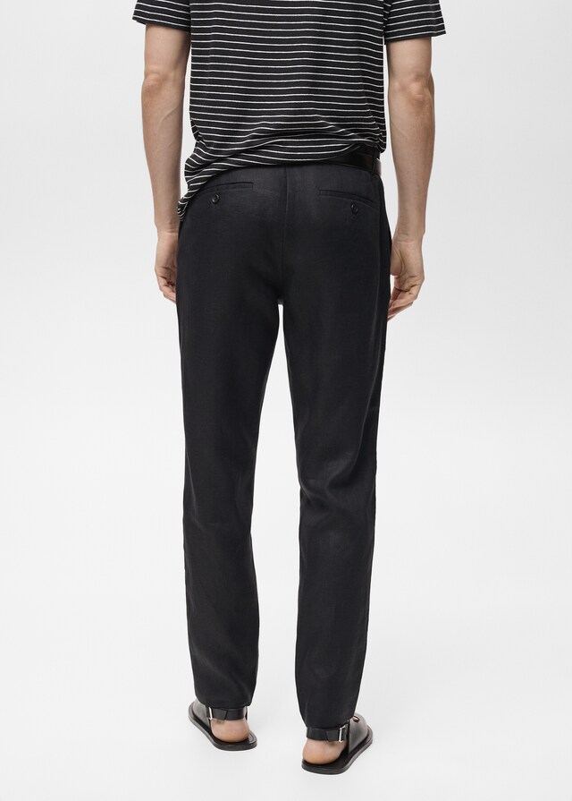 Mango Slim Fit-Hose aus 100 % Leinen Günstiger Verkauf