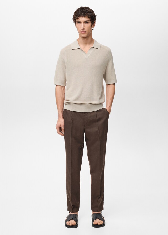 Mango Regular-Fit-Leinenhose Blitzverkäufe