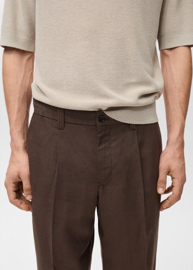 Mango Regular-Fit-Leinenhose Blitzverkäufe