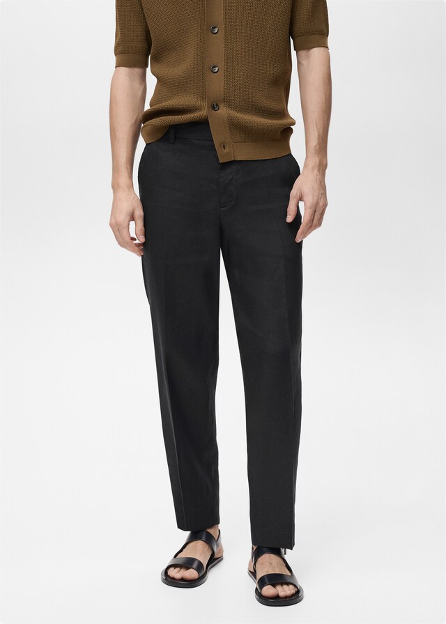 Mango Regular Fit-Hose aus 100 % Leinen