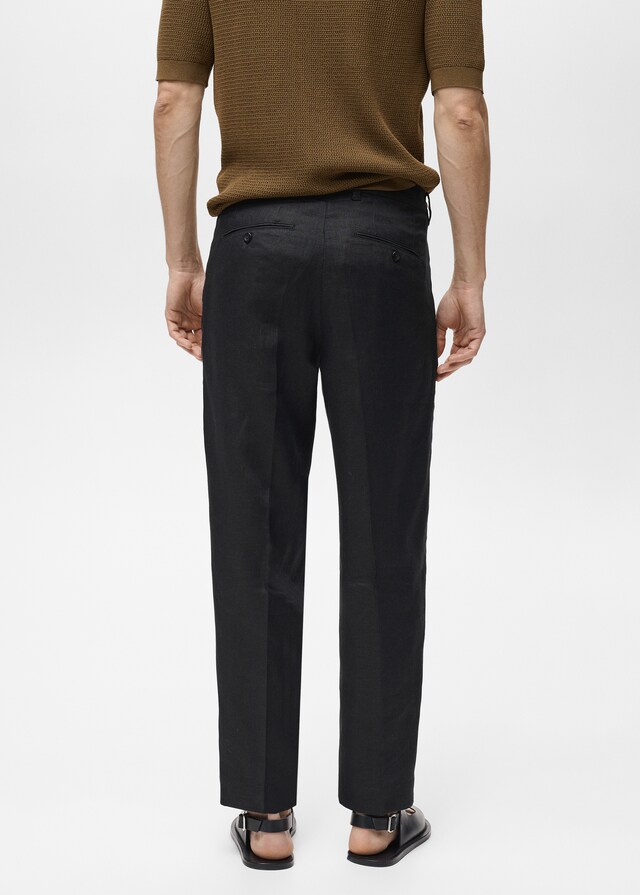 Mango Regular Fit-Hose aus 100 % Leinen Kostenloser Versand