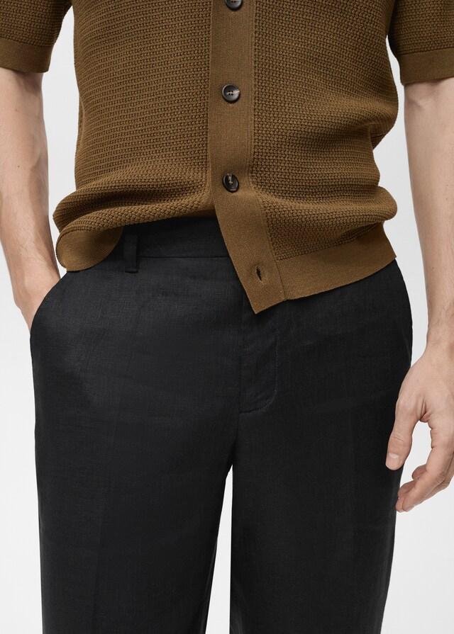 Mango Regular Fit-Hose aus 100 % Leinen Kostenloser Versand