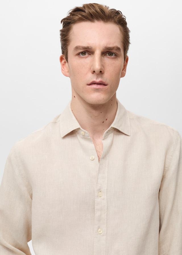 Mango Regular-Fit-Hemd aus 100 % Leinen Günstig kaufen
