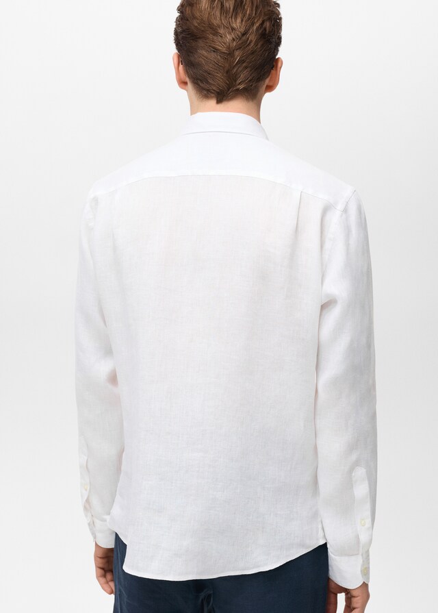 Mango Regular-Fit-Hemd aus 100 % Leinen Versandkostenfrei