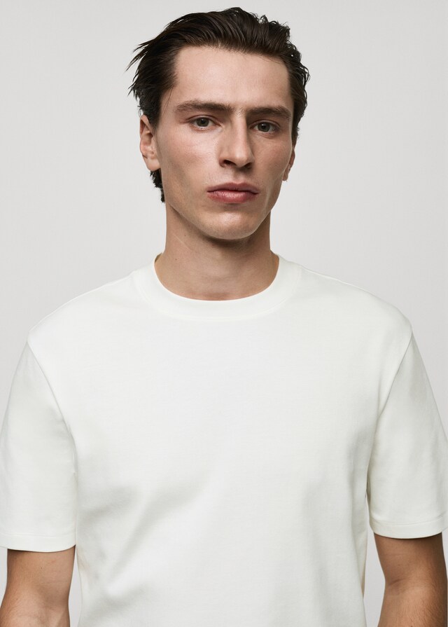 Mango Medium weight regular fit T-shirt Flash Sale