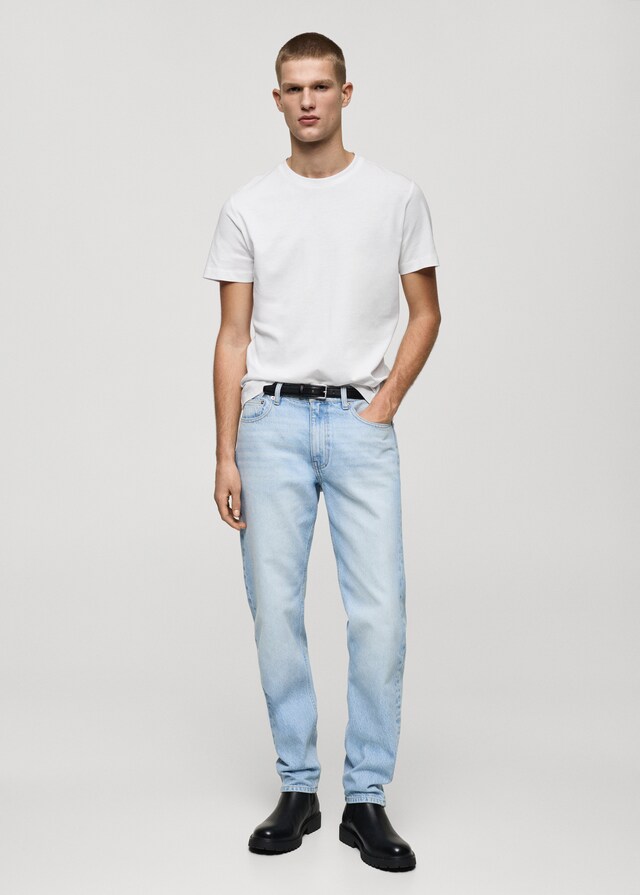 Mango Slim-Fit-T-Shirt aus 100 % Baumwolle Begrenztes Angebot