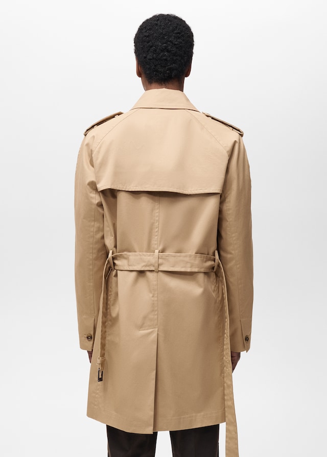 Mango Wasserabweisender Trenchcoat mit Gürtel Weihnachtsangebot