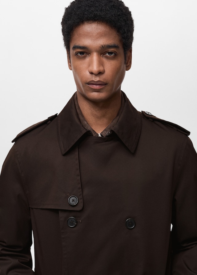 Mango Wasserabweisender Trenchcoat mit Gürtel Vatertagsangebot