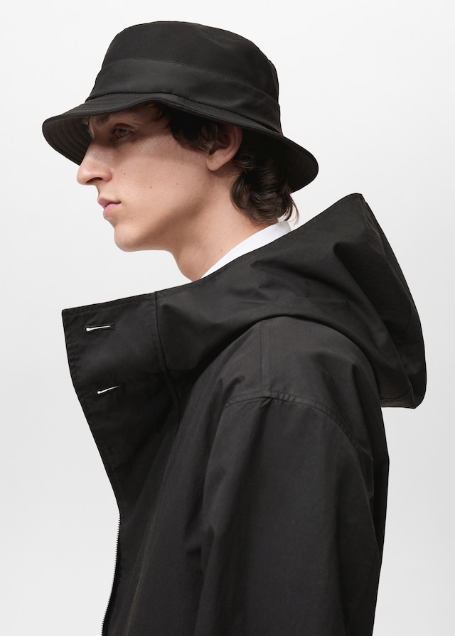 Mango Trenchcoat mit Gürtel und Kapuze Jubiläumsangebot