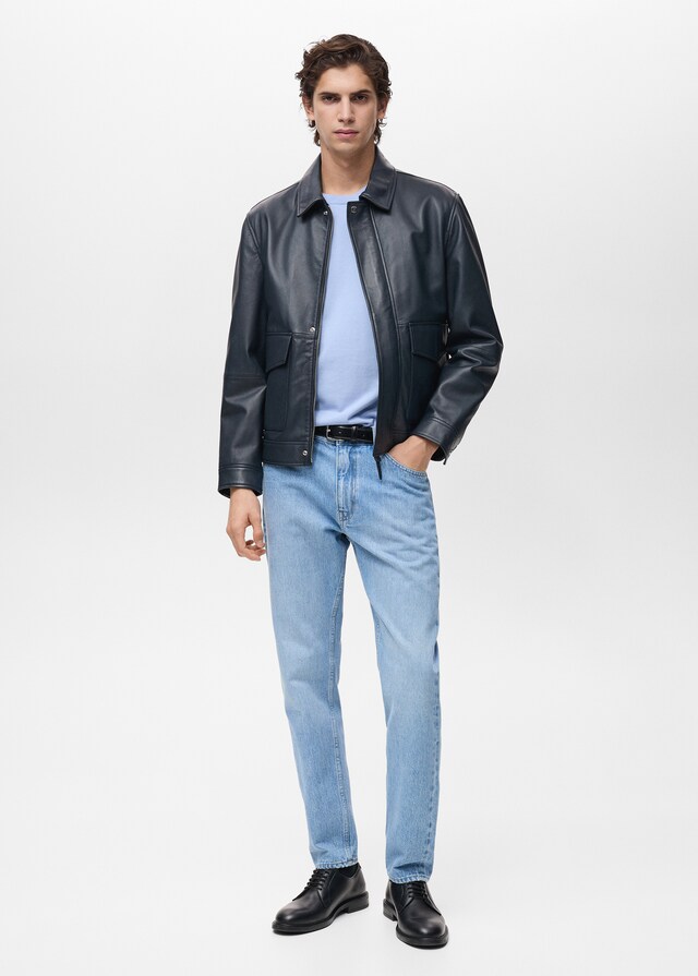 Mango Tapered-Fit-Selvedge-Jeans Online Outlet
