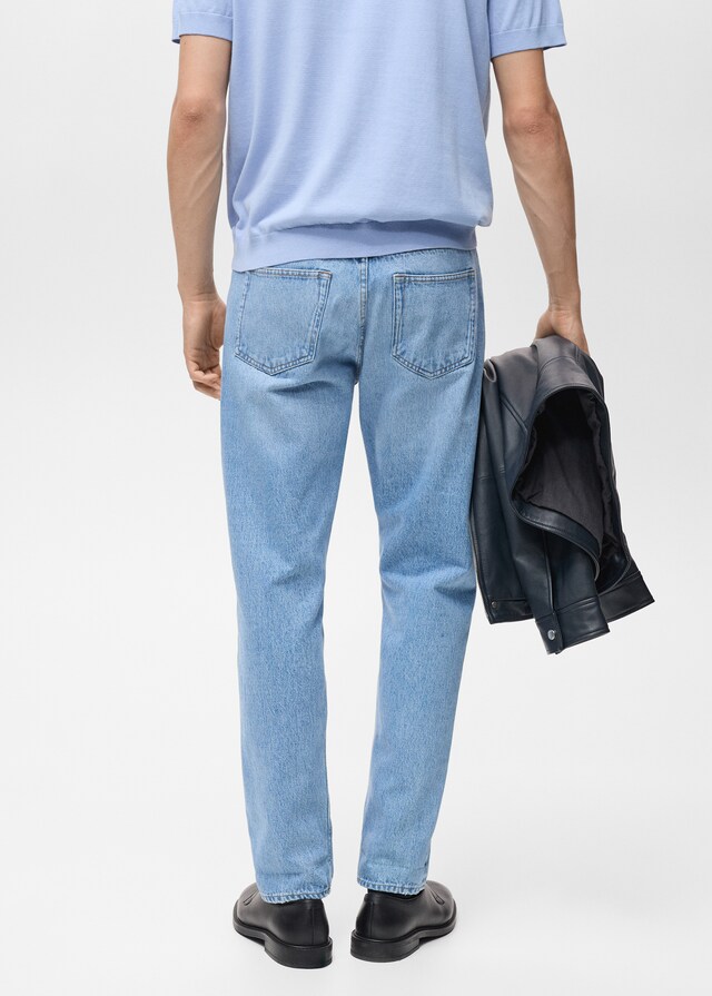 Mango Tapered-Fit-Selvedge-Jeans Online Outlet