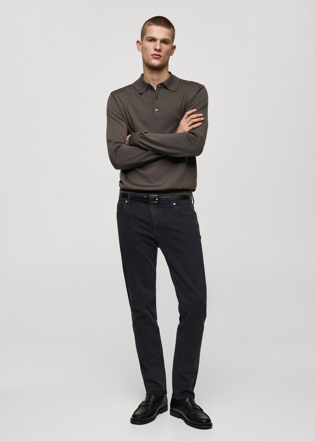 Mango Schwarze Slim Fit Jeans Jan Neuheiten