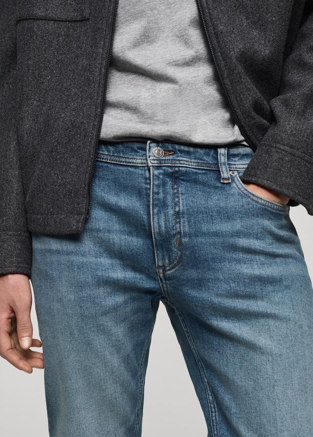 Mango Slim Fit-Jeans Jan im Used-Look mit mittlerer Waschung Bestseller