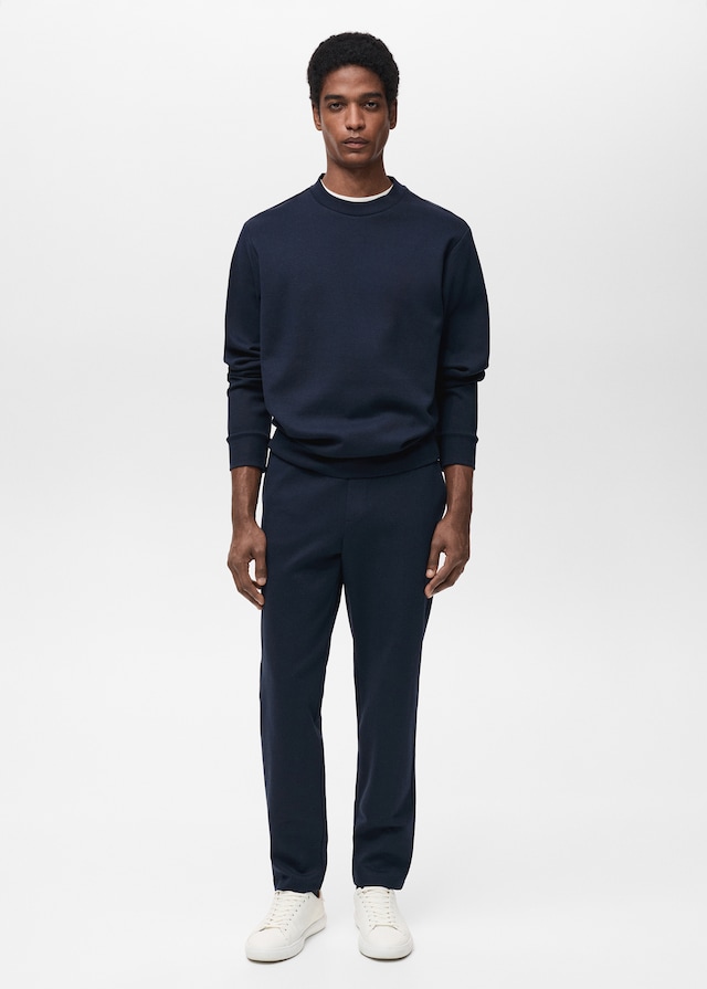 Mango Regular-Fit-Sweatshirt aus Baumwolle Räumungsverkauf