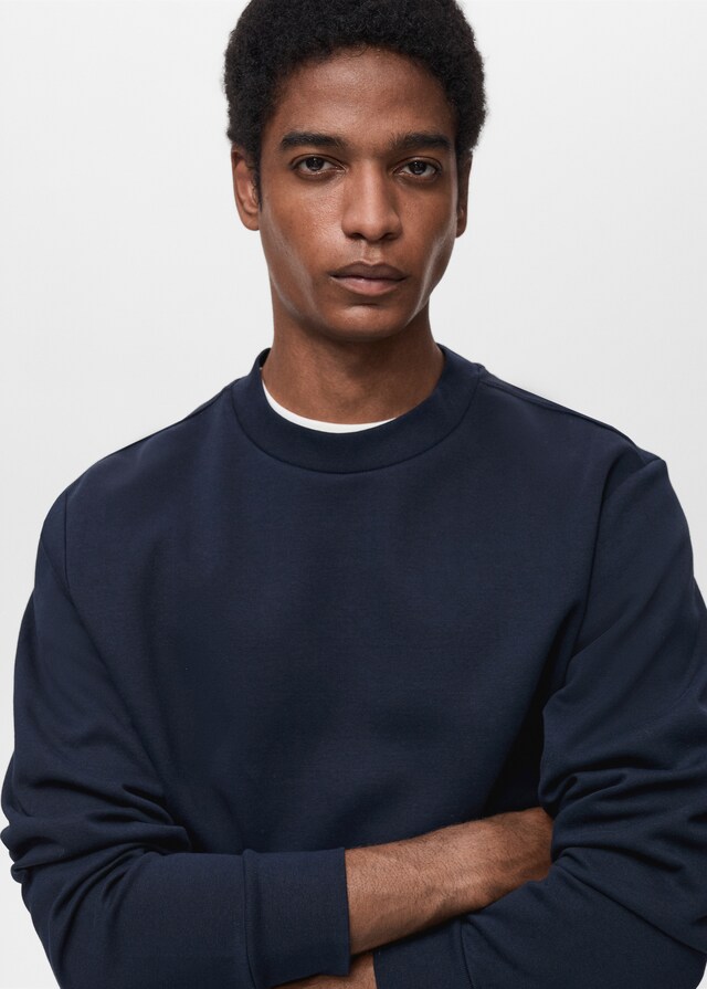 Mango Regular-Fit-Sweatshirt aus Baumwolle Räumungsverkauf