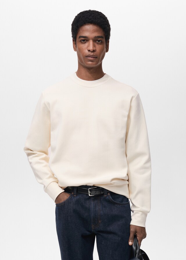 Mango Regular-Fit-Sweatshirt aus Baumwolle Tägliche Deals