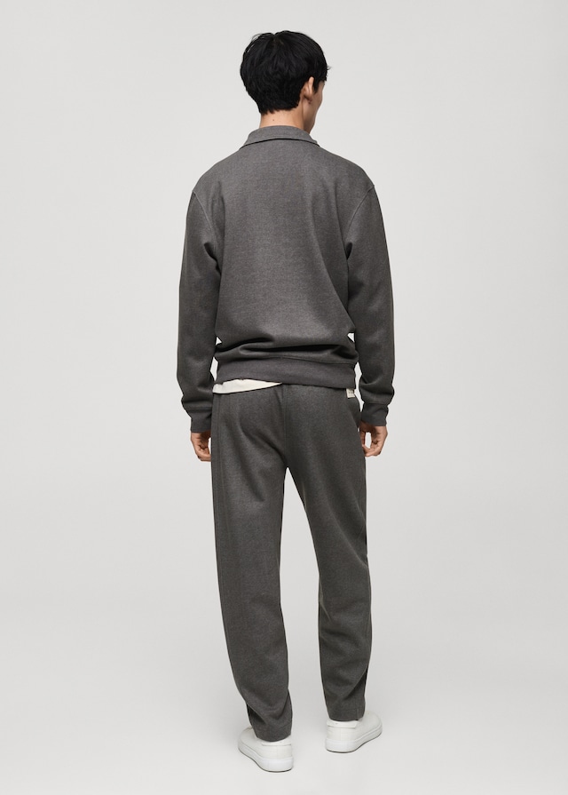 Mango Polo-Sweatshirt mit Stickdetail Sonderangebote