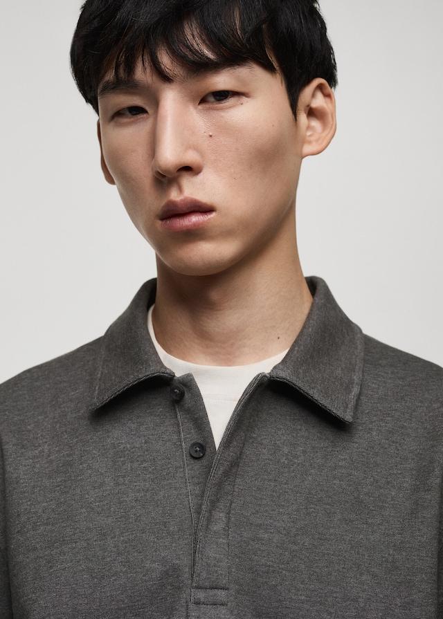 Mango Polo-Sweatshirt mit Stickdetail Sonderangebote
