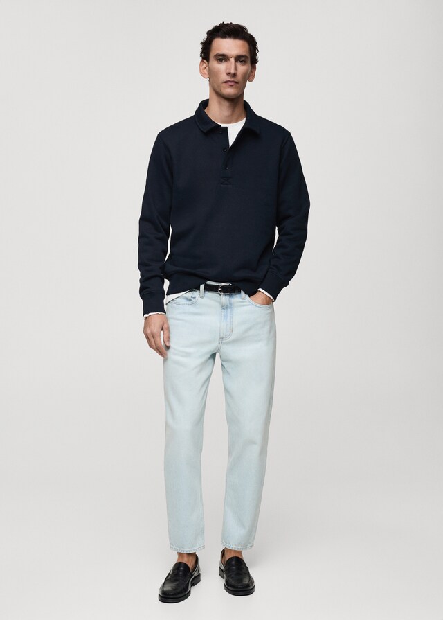 Mango Polo-Sweatshirt mit angerauter Innenseite und regulärer Passform Riesige Ersparnisse