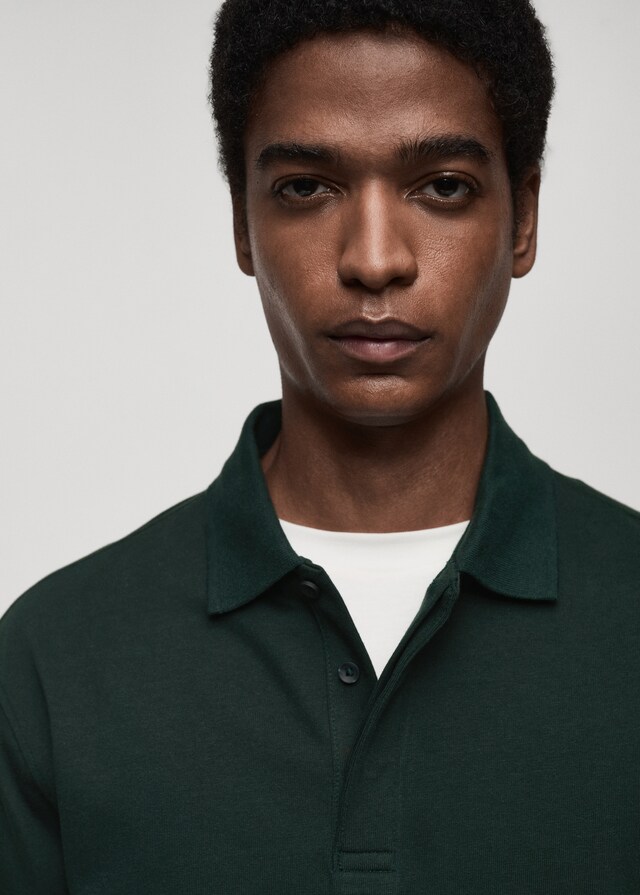 Mango Polo-Sweatshirt aus 100 % Baumwolle Tiefpreis