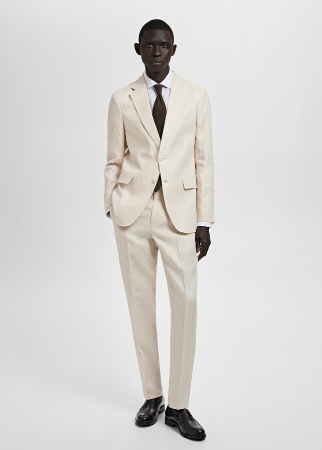 Mango Slim-Fit-Sakko Amalfi aus 100 % Leinen Letzte 2 Tage