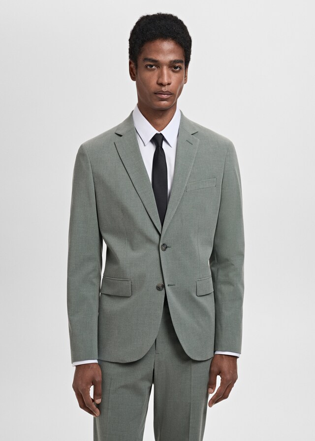 Mango Super Slim Fit-Anzugsakko aus Stretchgewebe Letzter Tag