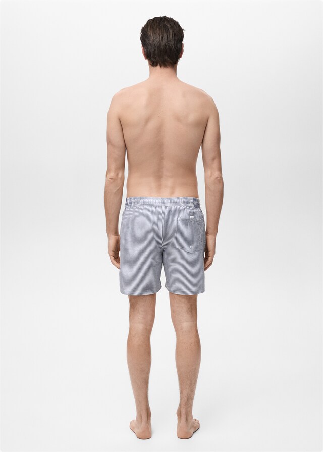 Mango Badeshorts mit Seersucker-Effekt Sonderangebot der Fabrik